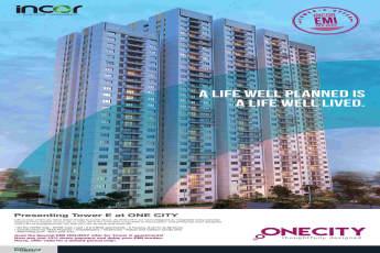 Pay 10% down payment and delay your EMI burden at Incor One City in Hyderabad